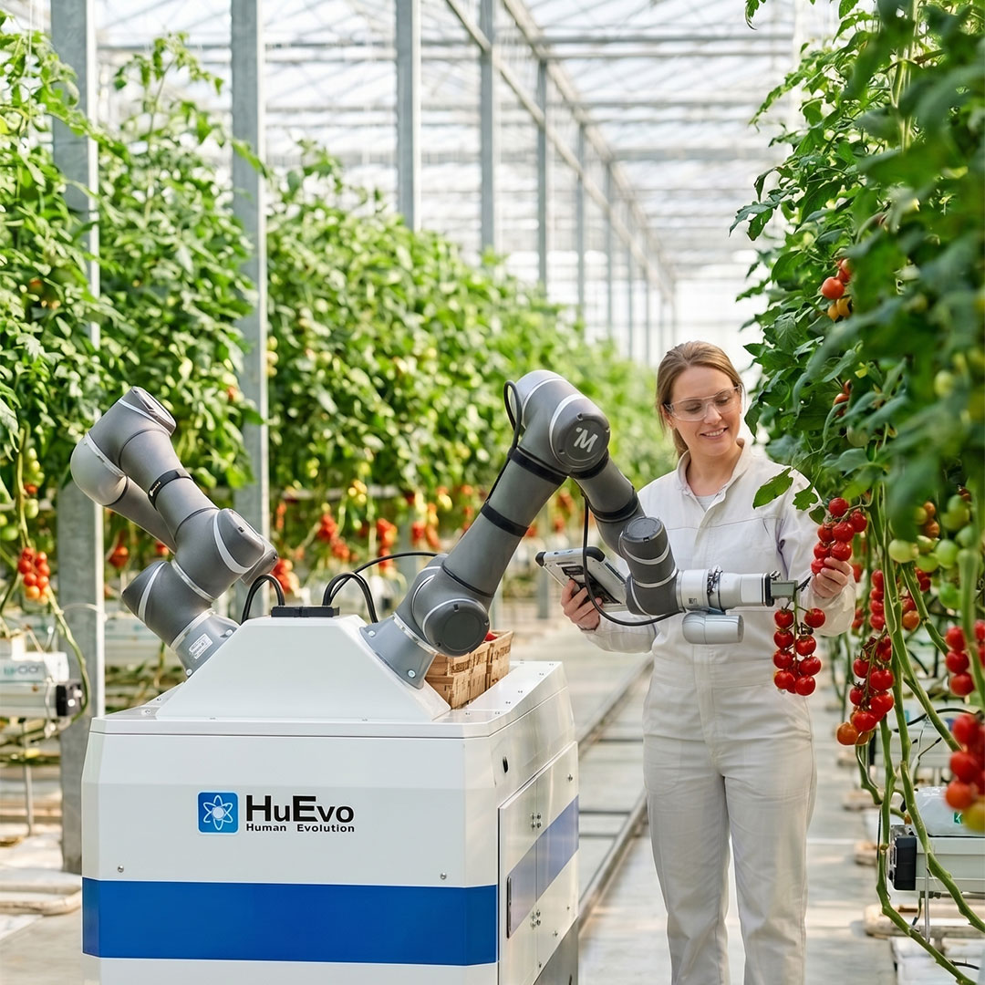 Robot agricolo collaborativo HuEvo Harvester