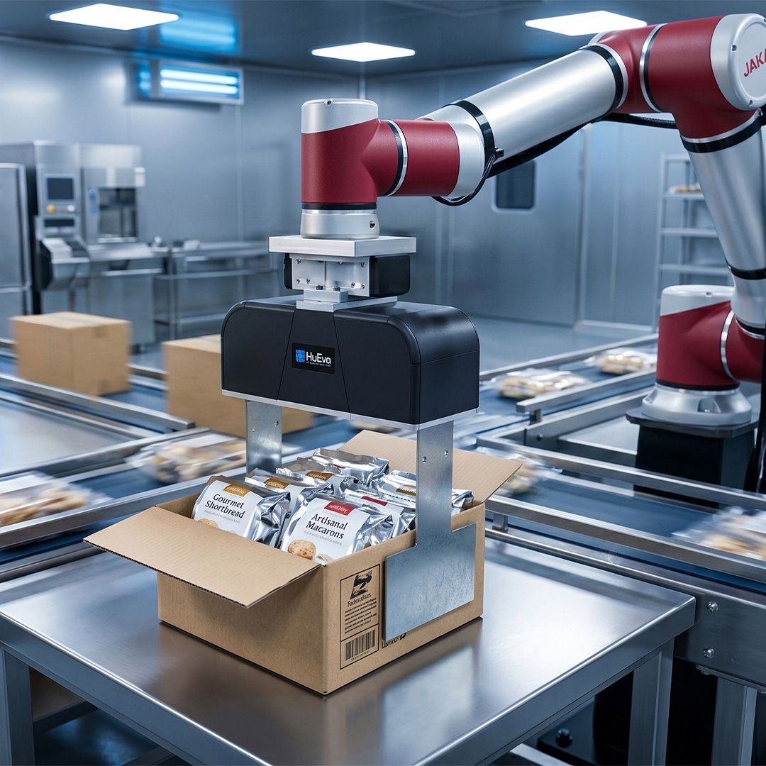 Soluzione turnkey HuEvo per la pallettizzazione collaborativa